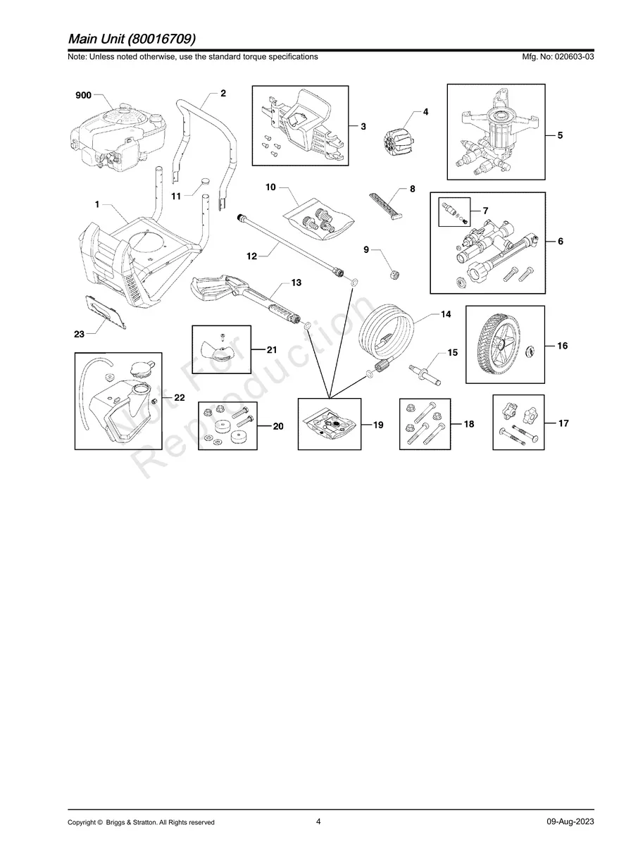 BRIGGS AND STRATTON, 020603-03, IPL.4